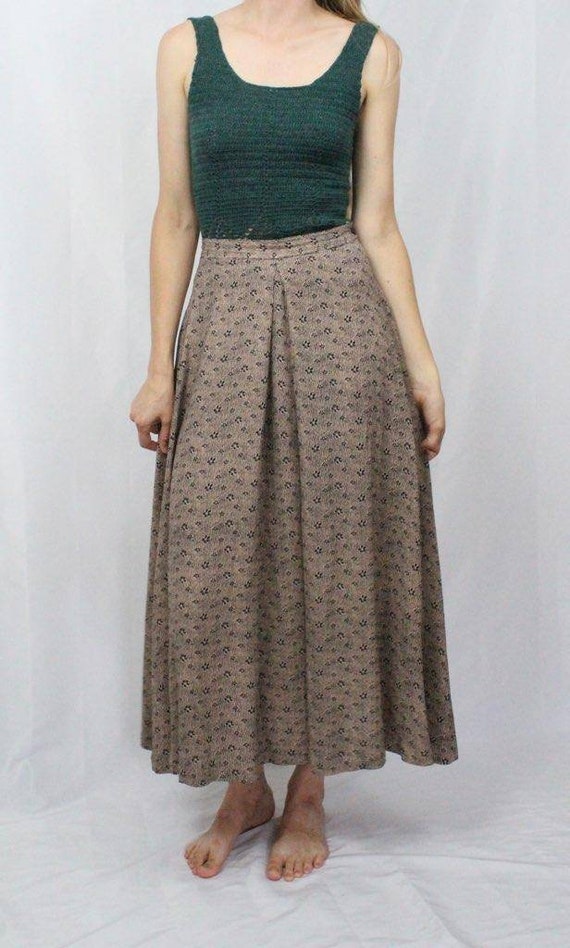vintage pleated maxi skirt - Gem