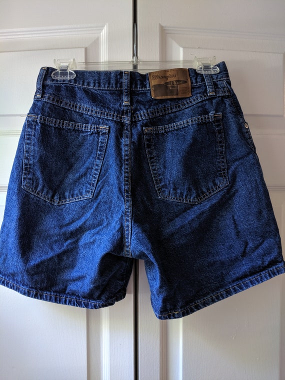 Vintage Wrangler Blue High Waisted Denim Shorts - image 6