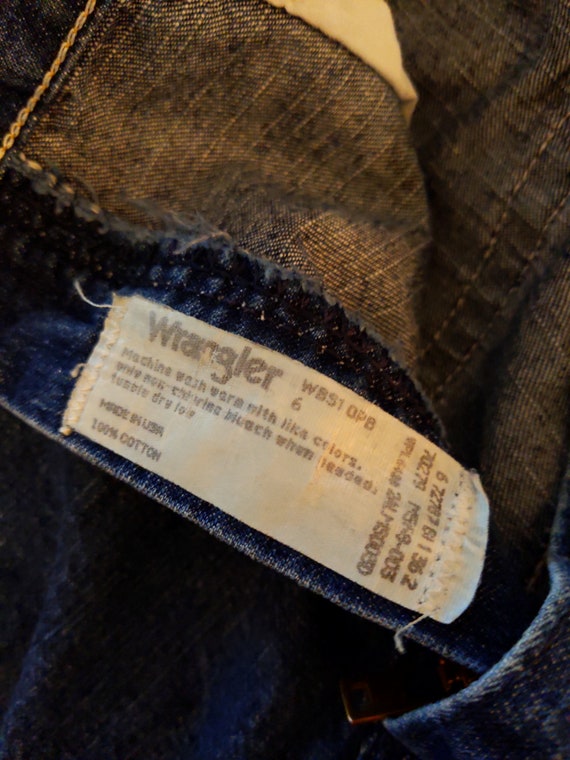 Vintage Wrangler Blue High Waisted Denim Shorts - image 4