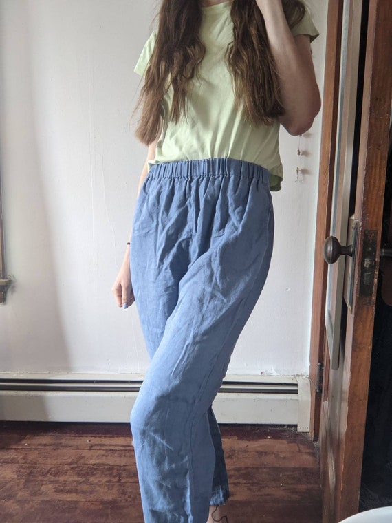 Blue summer pants