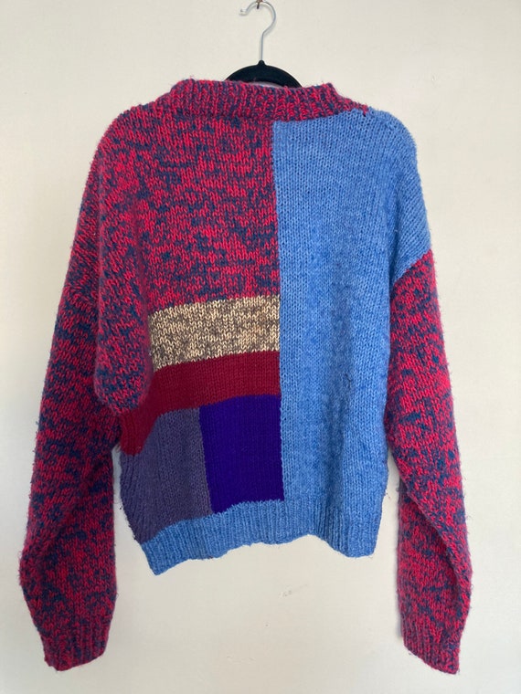 Handmade Vintage Patchwork Sweater - image 4