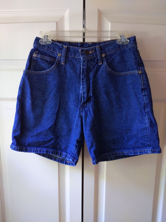 Vintage Wrangler Blue High Waisted Denim Shorts - image 3