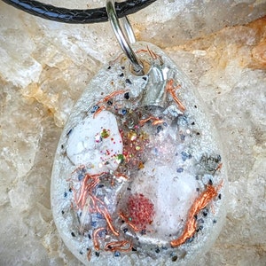 BRAND NEW! Angel of Peace Orgonite Crystal Water Drop Pendant