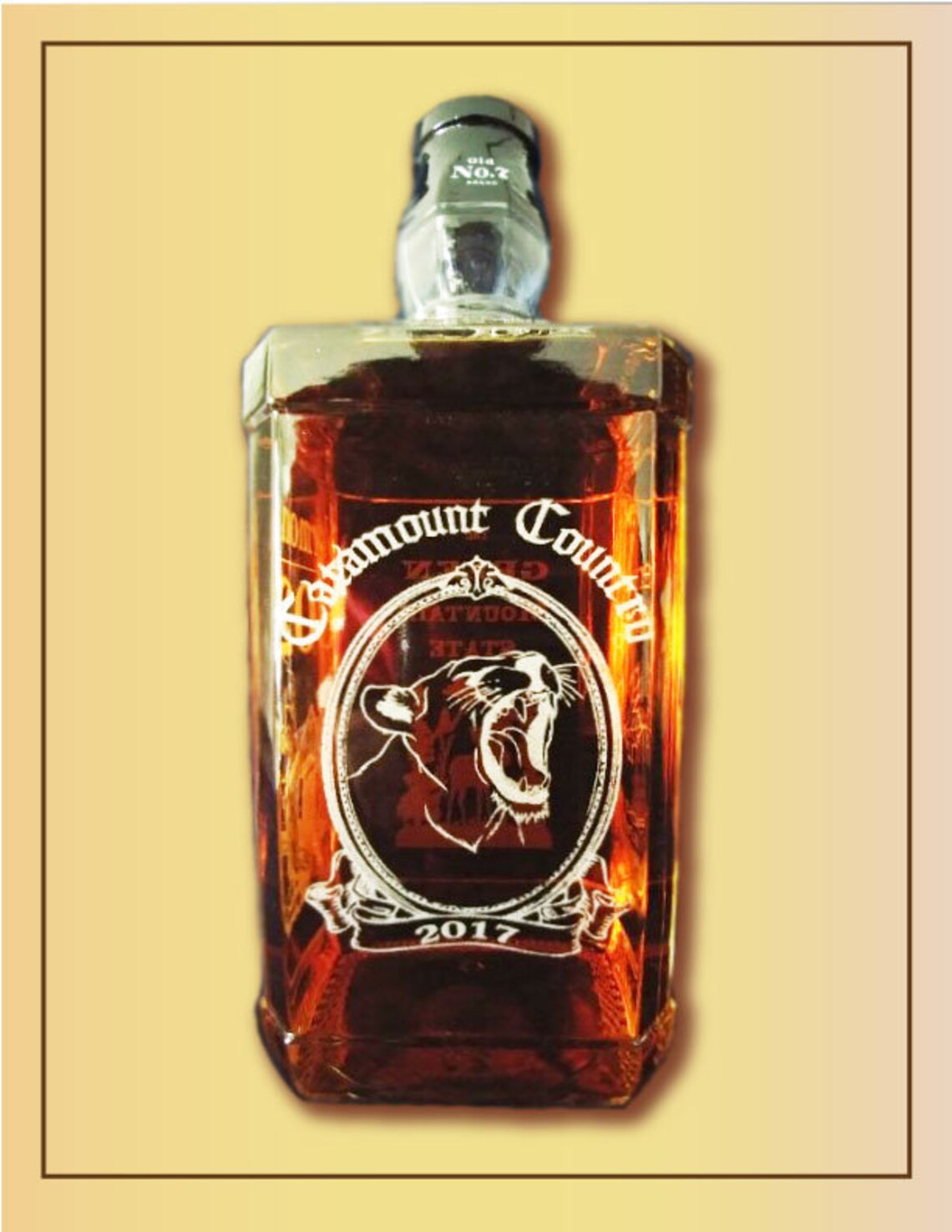 1.75L custom designed JD Bottles Etsy