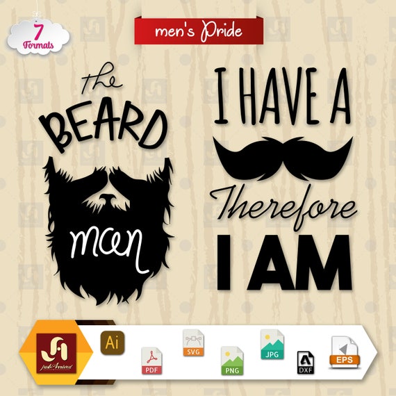 Download Items similar to Beard SVG file Cutting file Beard Cutting ...