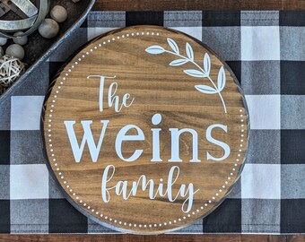 Custom Sign, Personalized Name Sign, Last Name Sign, Custom Sign, Family Name Sign, Personalized Last Name Sign, Family Sign, Round Sign