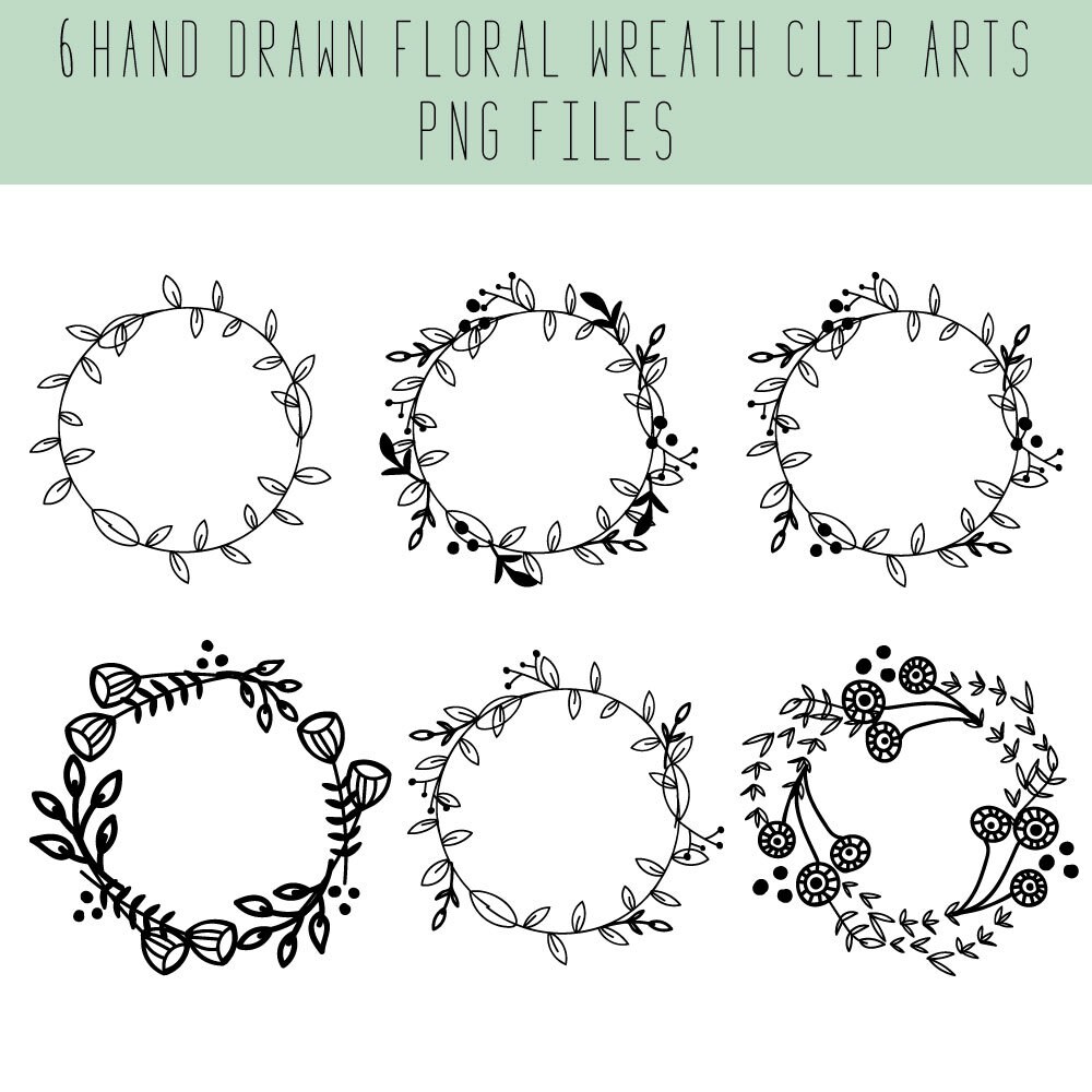 Kranz ClipArt / Blumengebinde / Hochzeit ClipArt
