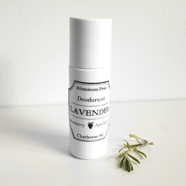 All Natural Deodorant Lavender Aluminum Free Roll on Deodorant 3 fl oz 88 ml