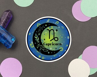 Capricorn Sticker | Astrology Sticker | Water Resistant Sticker