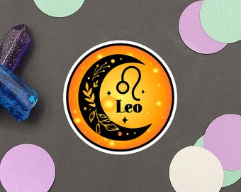Leo Sticker | Astrology Sticker | Water Resistant Sticker