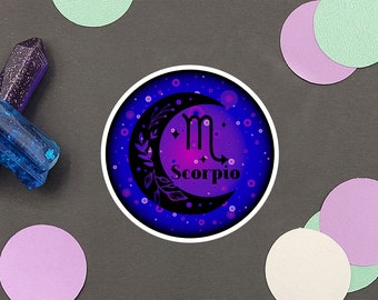 Scorpio Sticker | Astrology Sticker | Water Resistant Sticker