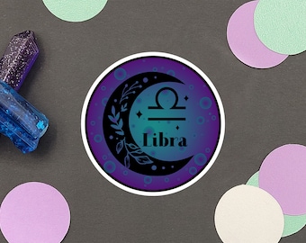 Libra Sticker | Astrology Sticker | Water Resistant Sticker