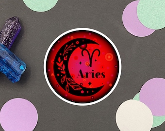 Aries Sticker | Astrology Sticker | Water Resistant Sticker