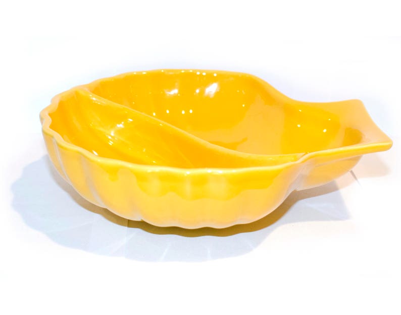 Appolia Yellow Shell Serving Dish Yellow Kitchen by Etsy