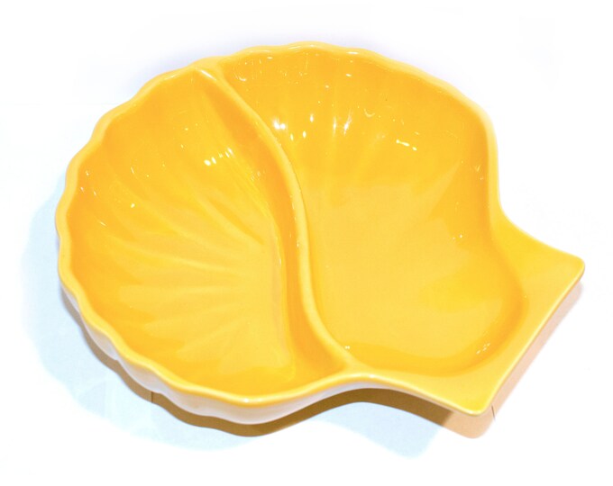 Appolia Yellow Shell Serving Dish Yellow Kitchen by Etsy