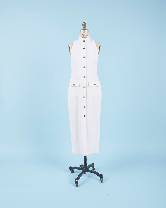 Linen White Dress