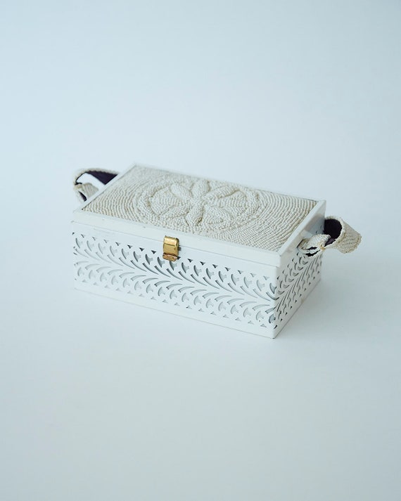 Beaded box bag