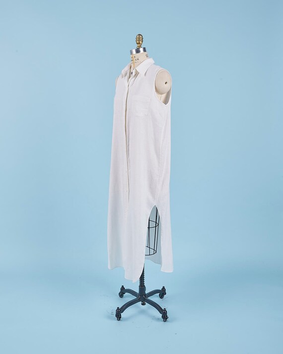 White Linen Dress
