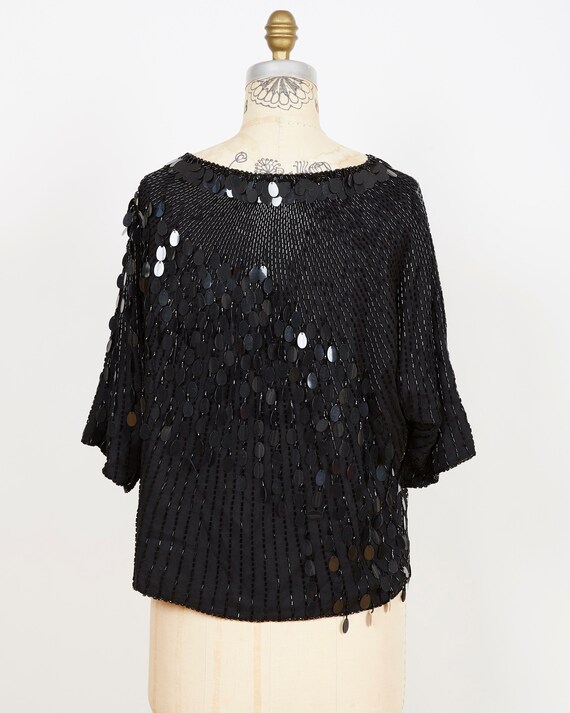 Oleg Cassini Sequin Top