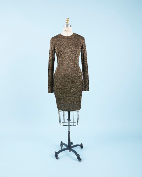 Chanel Gold Egypt Sweater Dress