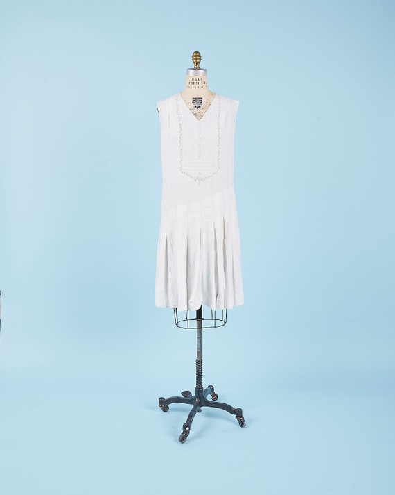 Floral Embroidered Cotton Dress