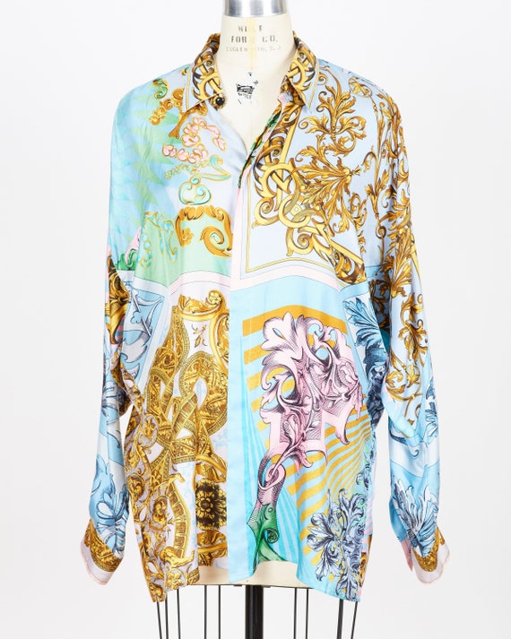 Versace silk oversized shirt