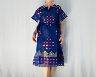 Kaftan Dress. Repurposed Sari