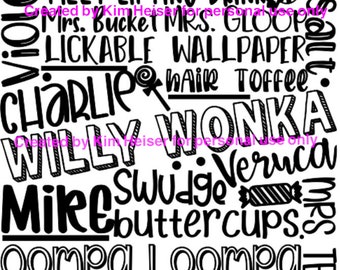 Willy Wonka Svg Etsy
