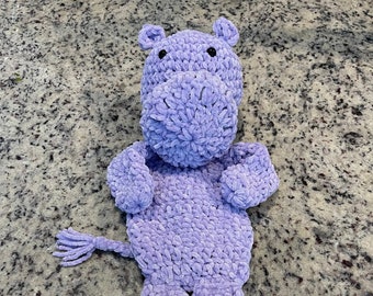 Hippo Snuggler Crochet Pattern