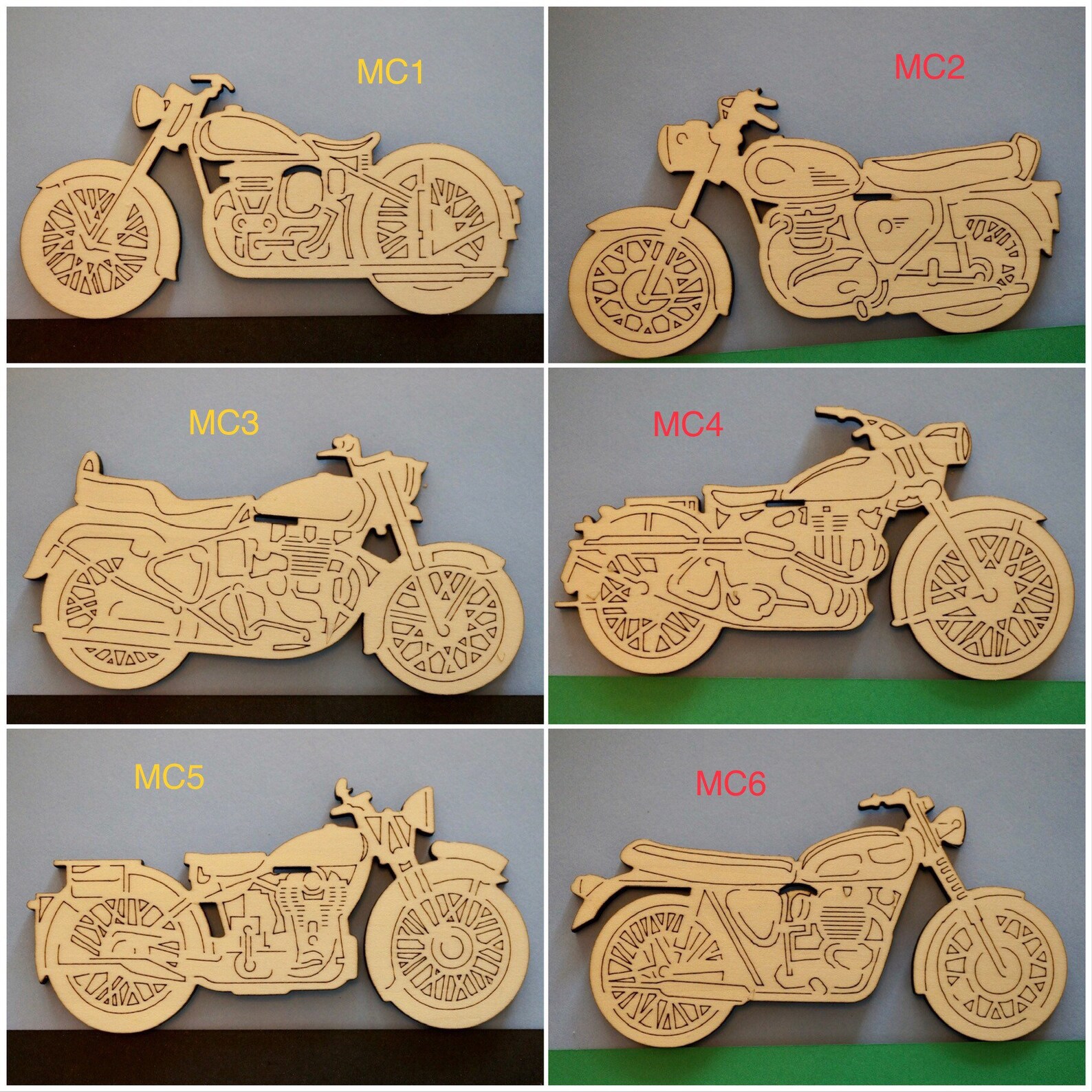 Motorcycle Ornaments | Etsy