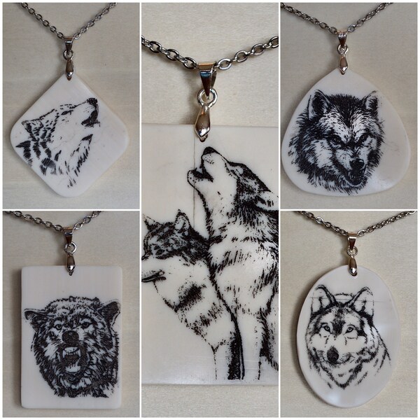 Wolf pendants
