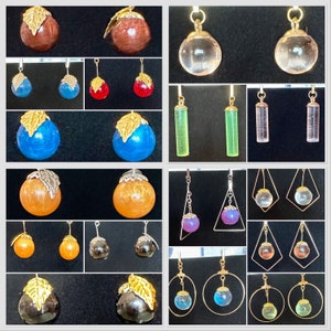 Acrylic dangle Earrings