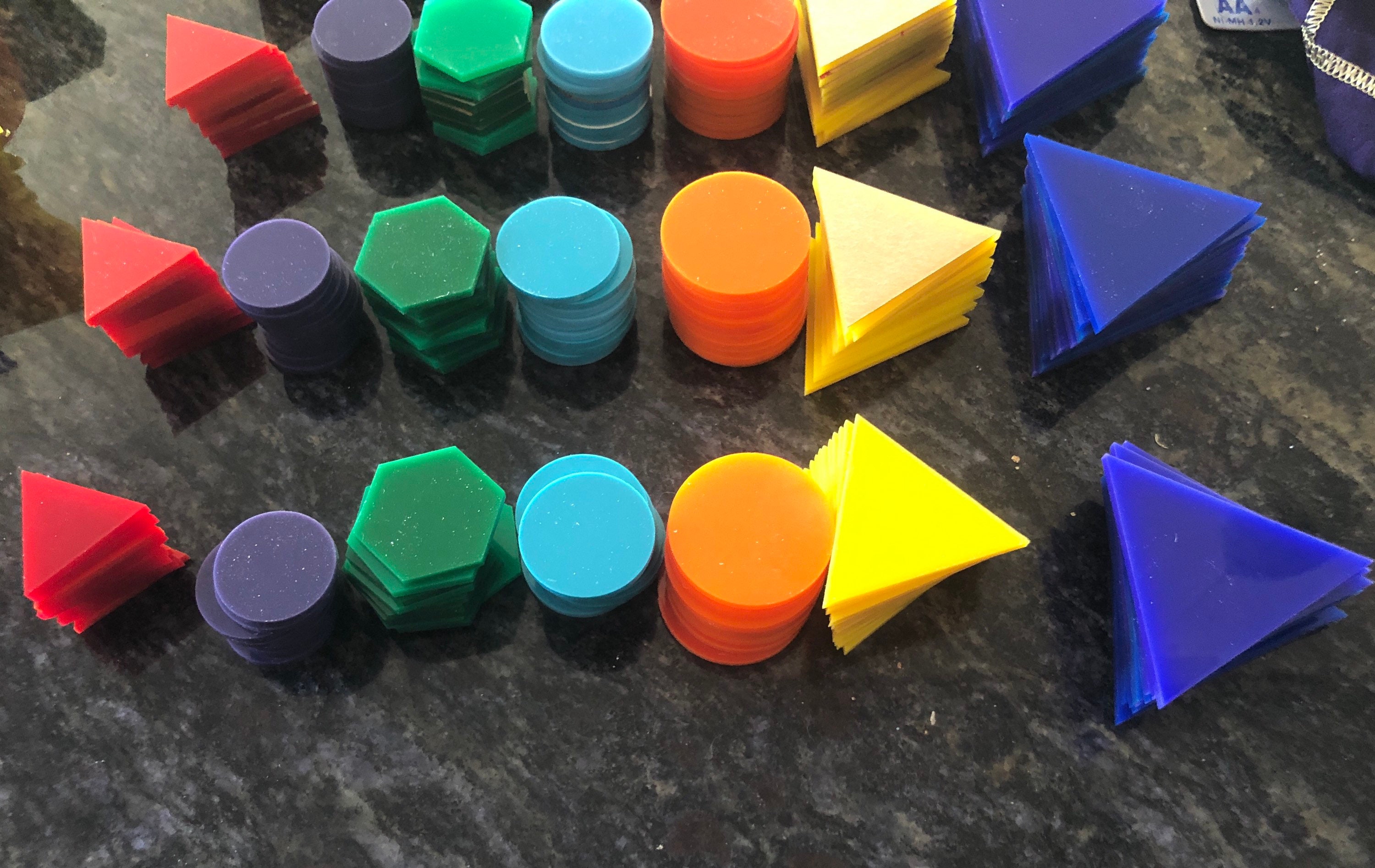 Rainbow Acrylic shape blanks Etsy