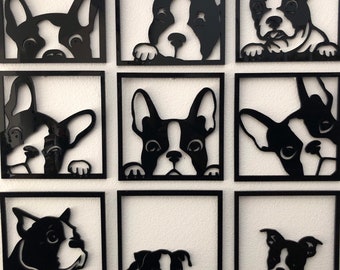 Boston Terrier wall art