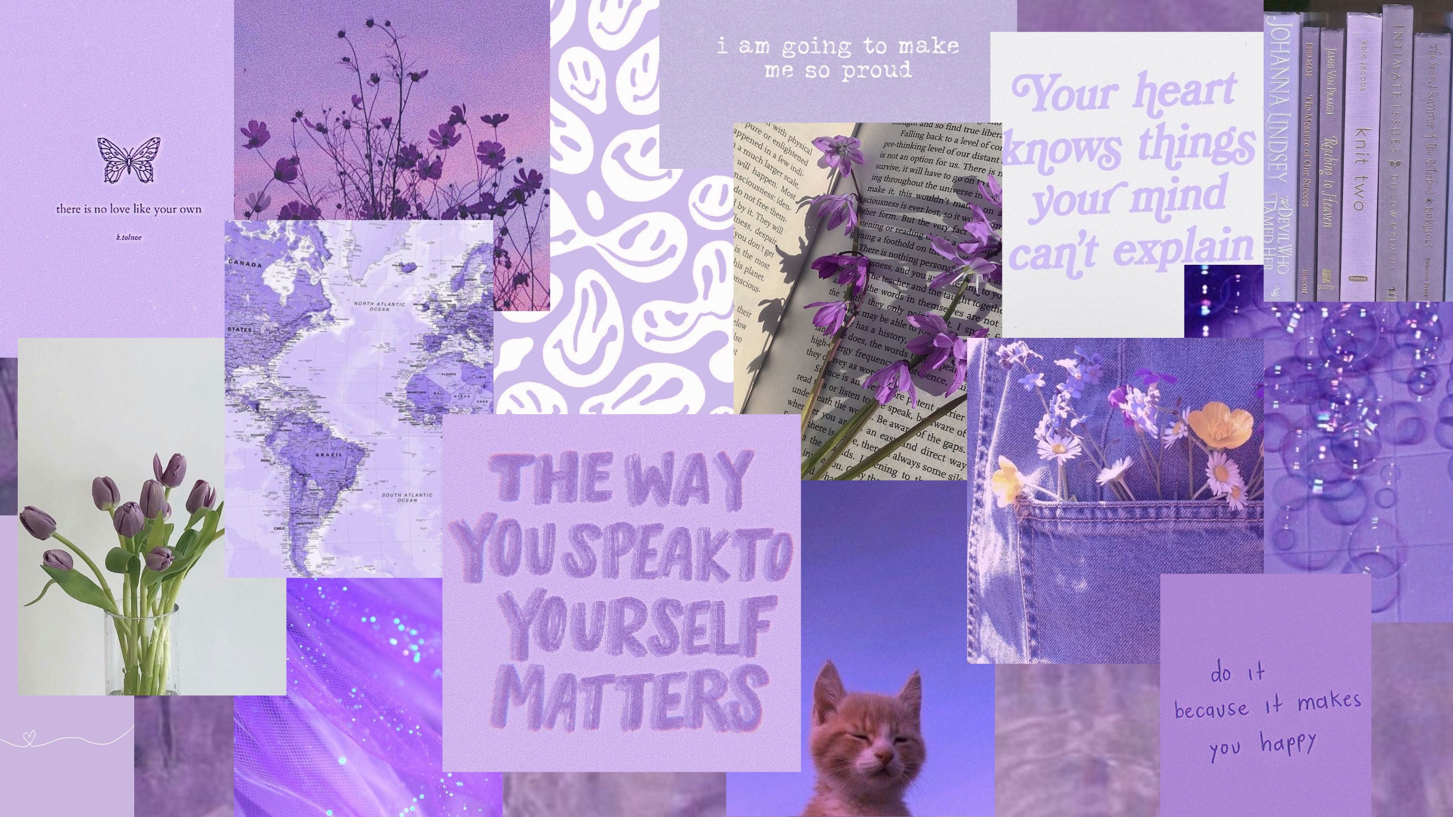 Aesthetic Purple Desktop Wallpaper