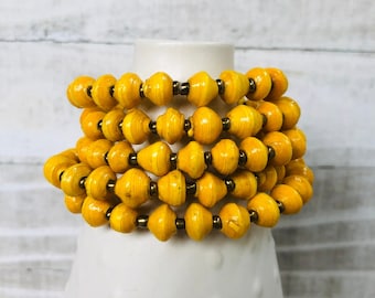Kyendi Stackable Beaded Stretch Bracelets (Set of 6 - Fashion Colors)