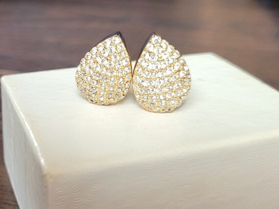 Christian Dior Gorgeous Teardrop Earrings, Vintag… - image 1