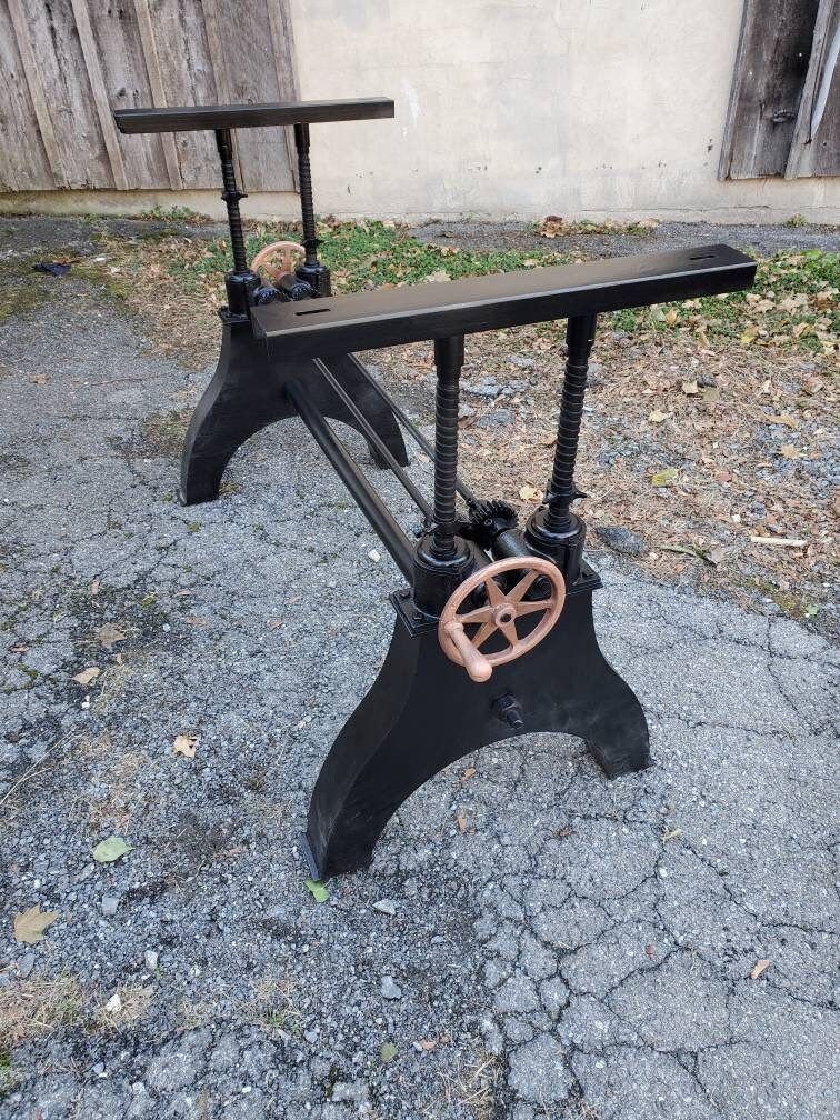 Antique cast iron table cheap base for sale