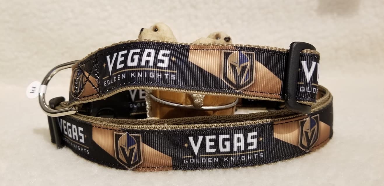 HOT PINK Vegas Golden Knights Hot NHL Ice Hockey Pet Collar – Custom Design Dog  Collars