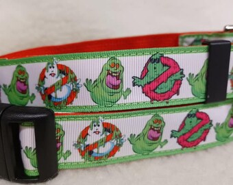 Slimer Handmade Dog Collar 1 Inch Wide Large & Medium