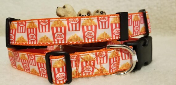 Popcorn Handmade Dog Collar 1 Inch Wide Large Medium Etsy Canada
