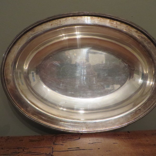 Silverplate oval shallow bowl/dish