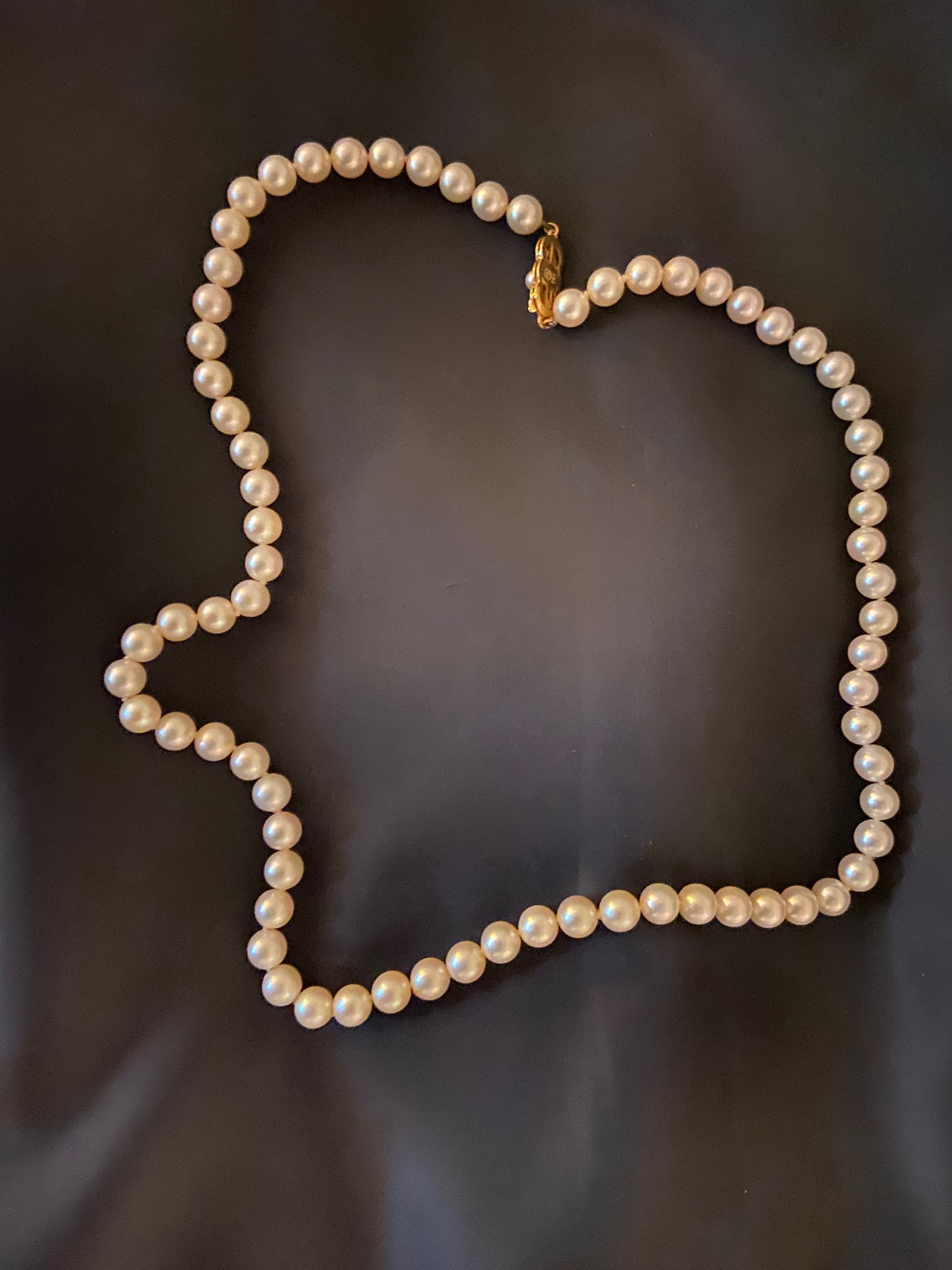 Ladies 18KT 22-inch Mikimoto Cultured Pearl Strand - Etsy