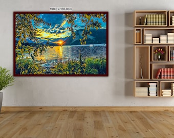 Atardecer de verano sobre Shuswap