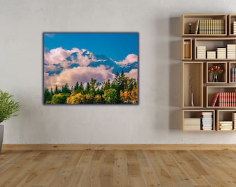 Monte Begbie en las nubes