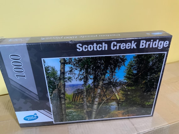 Scotch Creek Bridge.   Available as a 300 piece puzzle and 1000 piece.
