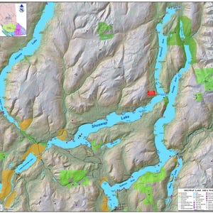 Shuswap Topographische Karte