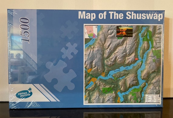 Topographical Map Puzzle of The Shuswap
