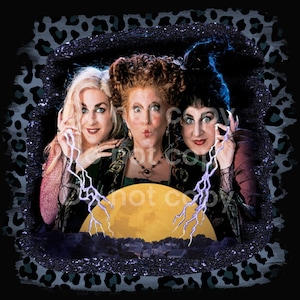 Hocus Pocus Sanderson Sisters Det är bara ett gäng Hocus Pocus Halloween sublimeringsskjorta digital nedladdning PNG