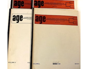 AGE Alabama Genealogical Exchange 4 volumi 1985 Genealogia degli anni '80 Storia familiare